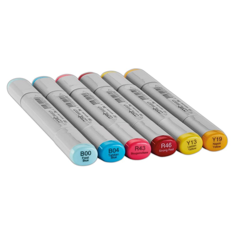 COPIC MARKER SET Copic - Sketch Marker Set - 6 Colours - Perfect Primaries
