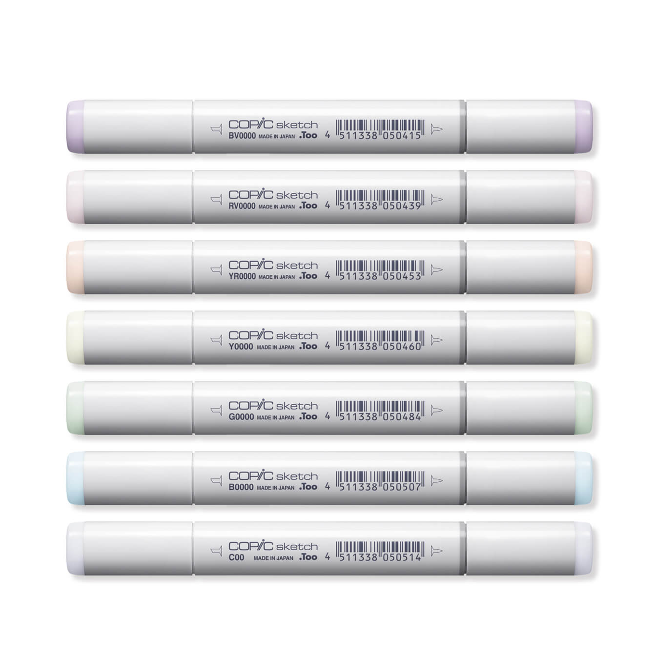 COPIC MARKER SET Copic - Sketch Marker Set - 7 Colours - Airy Tones Trial Set