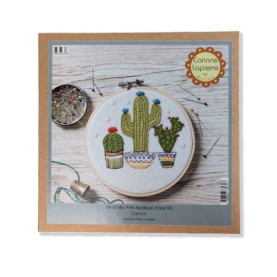Corinne Lapierre Embroidery Kit Corinne Lapierre - Appliqué Hoop Kit - Cactus