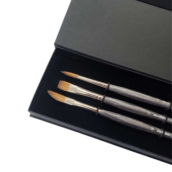 da Vinci Synthetic Brush Set da Vinci - Colineo Watercolour Brushes - Set of 3 - Gift Set - Item #4253