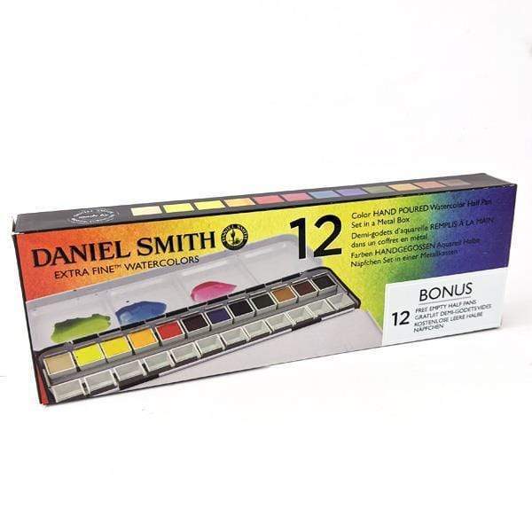 Original Watercolor Half Pan Set of 12 - DANIEL SMITH Artists