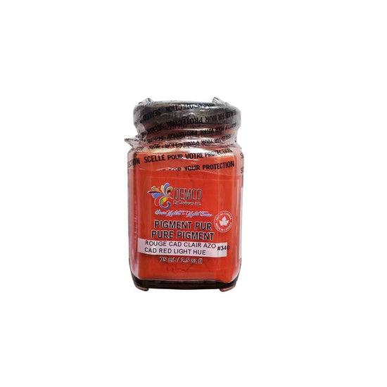 DEMCO Colour Pigment CADMIUM RED LIGHT HUE Demco - Pure Pigment - 75mL Jars - Series 1