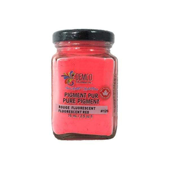 DEMCO PIGMENT FLUO RED Demco Dry Pigment, 75ml Series 3
