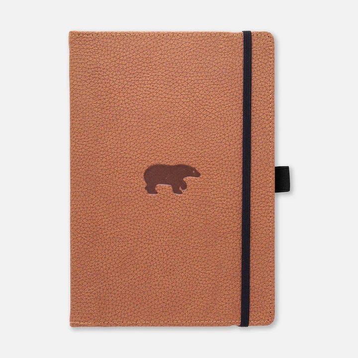Dingbats Dingbats -  Notebook - 15.5x21.5cm - Brown Bear - Plain Pages - Item #D5006H