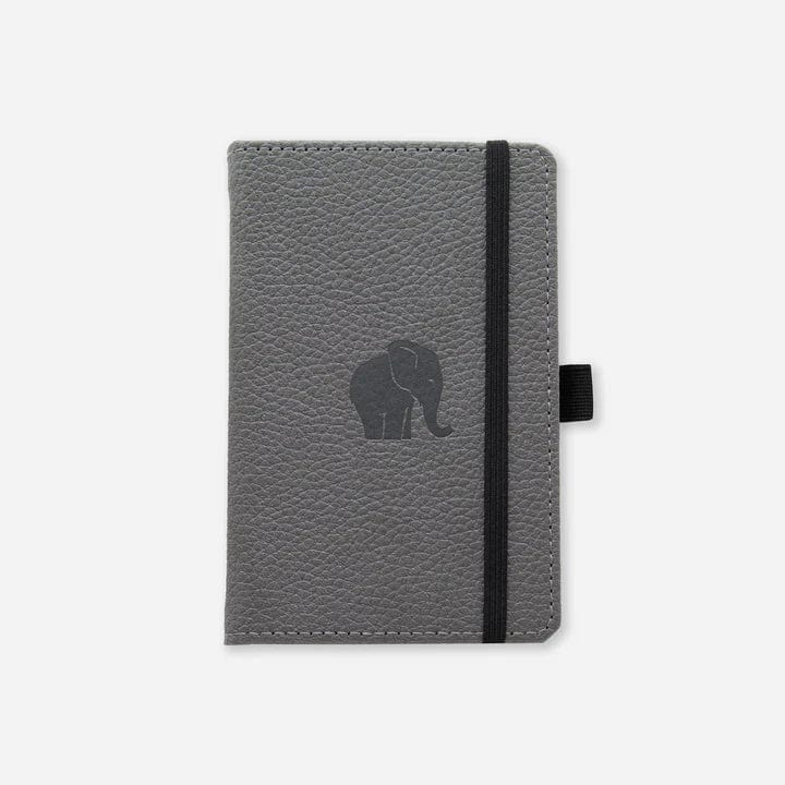 Dingbats Notebook - Blank Dingbats - Pocket Notebook - 9.5x14.5cm - Grey Elephant - Plain Pages - Item #D5406GY