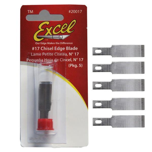 EXCEL BLADE Excel Small Chisel Blade #17, Light Duty - Pack of 5