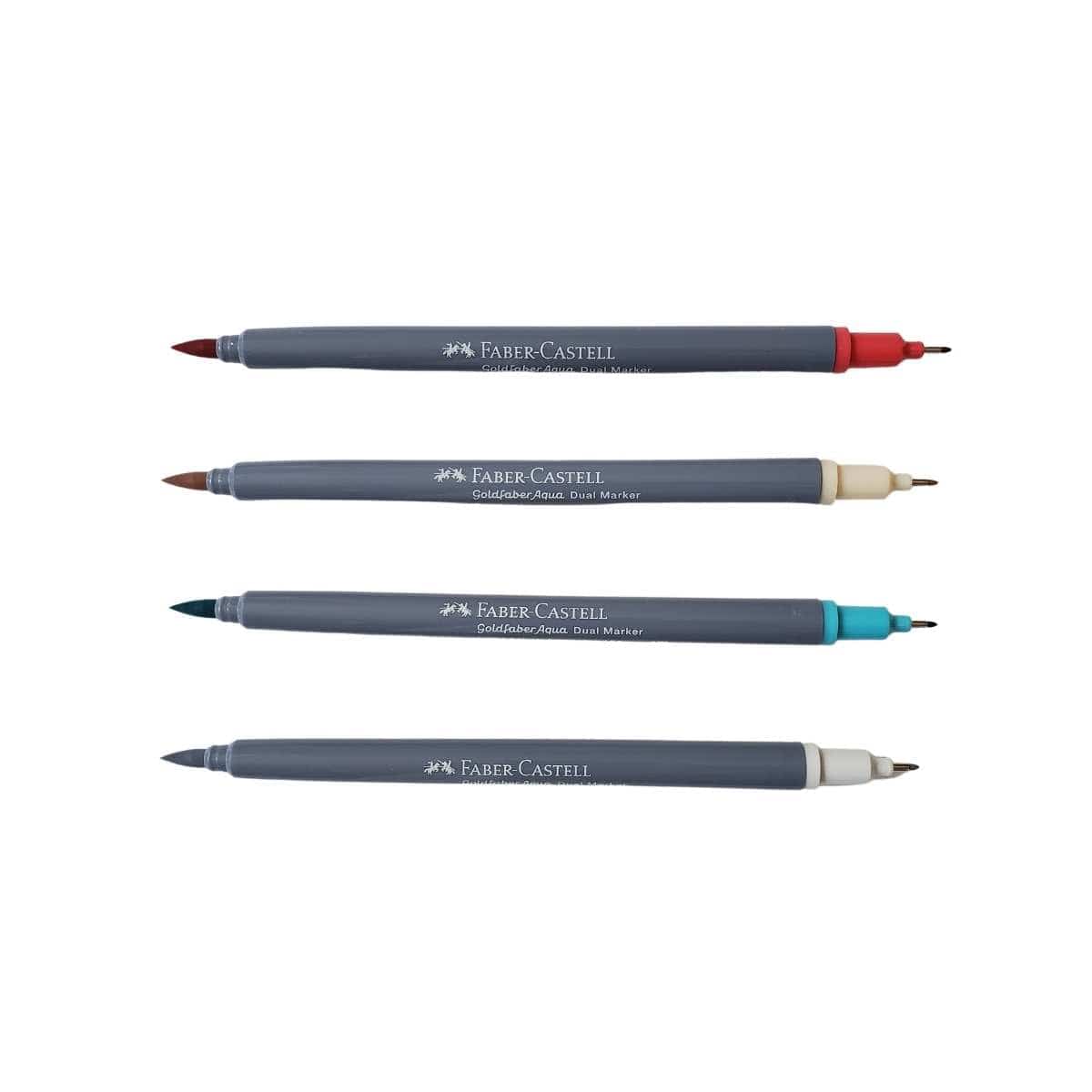 Faber-Castell BRUSH MARKERS Faber-Castell - Goldfaber Aqua - Dual-Tip Markers