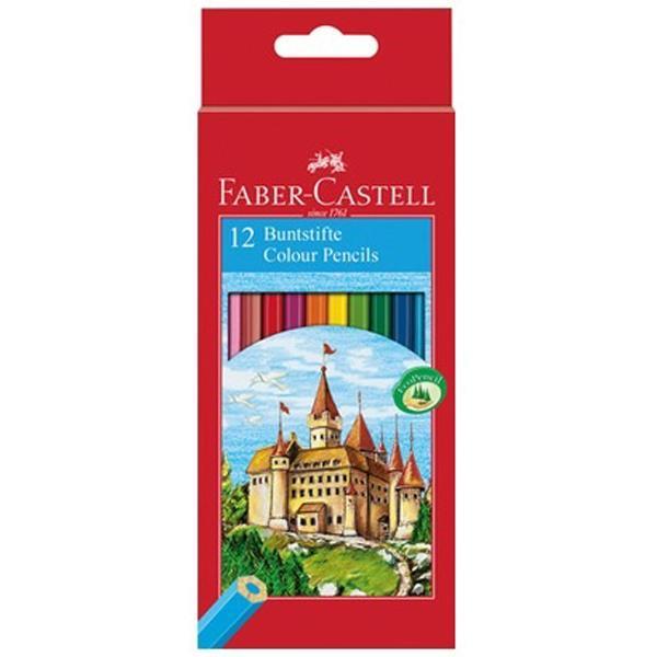 Load image into Gallery viewer, FABER CASTELL COLOUR PENCIL Faber Castell &amp;quot;Castle&amp;quot; Colour Pencil Set of 12
