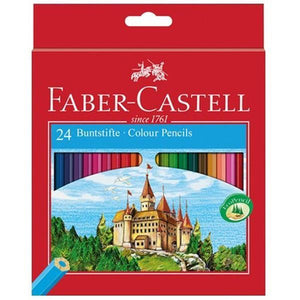 
                
                    Load image into Gallery viewer, FABER CASTELL COLOUR PENCIL Faber Castell &amp;quot;Castle&amp;quot; Colour Pencil Set of 24
                
            