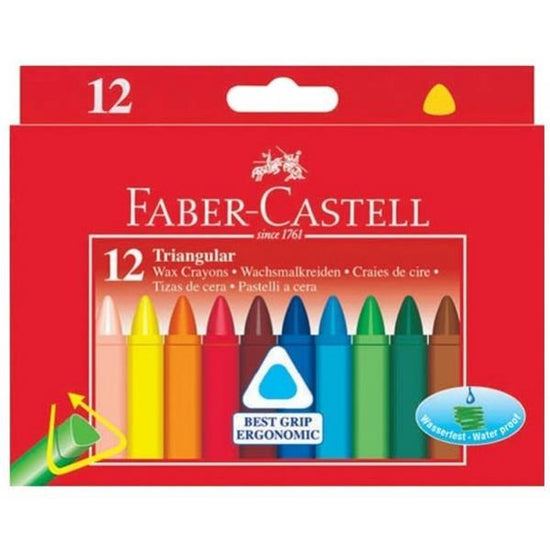 FABER CASTELL CRAYON WAX Faber Castell Wax Crayon Set of 12