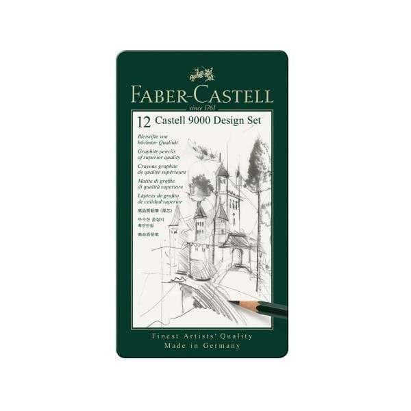 FABER CASTELL GRAPHITE 9000 PENCIL Faber Castell Graphite 9000 Pencil Design Set of 12