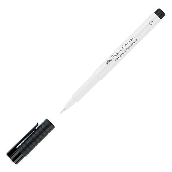 
                
                    Load image into Gallery viewer, FABER CASTELL PITT ARTIST PEN Faber Castell Pitt Brush Pen White
                
            