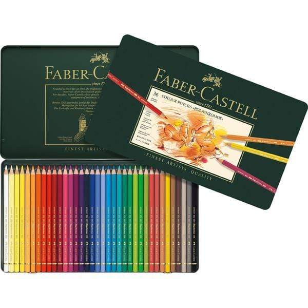 FABER CASTELL POLYCHROMOS TIN Faber Castell Polychromos Tin Set of 36