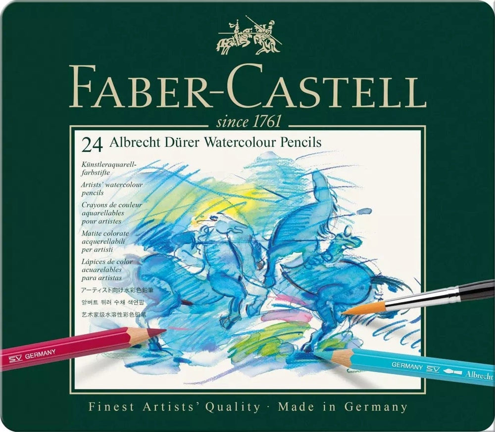 
                
                    Load image into Gallery viewer, FABER CASTELL WATERCOLOUR PENCIL Faber-Castell - Albrecht Duerer Tin - Watercolour Pencils - 24 Set - Item #117524
                
            