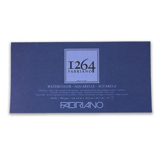 FABRIANO WATERCOLOUR PAD Fabriano - Watercolour Pad - 4x8" - 30 Sheets