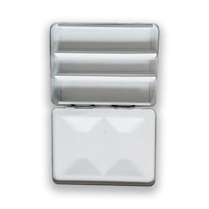 FOME HALF PAN PALETTE Fome - Metal Half Pan Palette - Black - 8 Spaces - 3x2" - item# 2083B