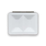 FOME HALF PAN PALETTE Fome - Metal Half Pan Palette - White - 8 Spaces - 3x2"  - item# 2083W