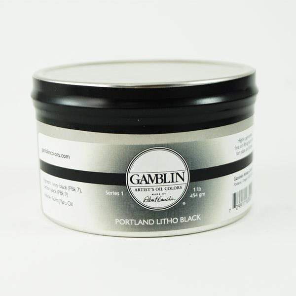 GAMBLIN LITHOGRAPHY INK Gamblin - Lithography Ink - 1 LB - Portland Litho Black