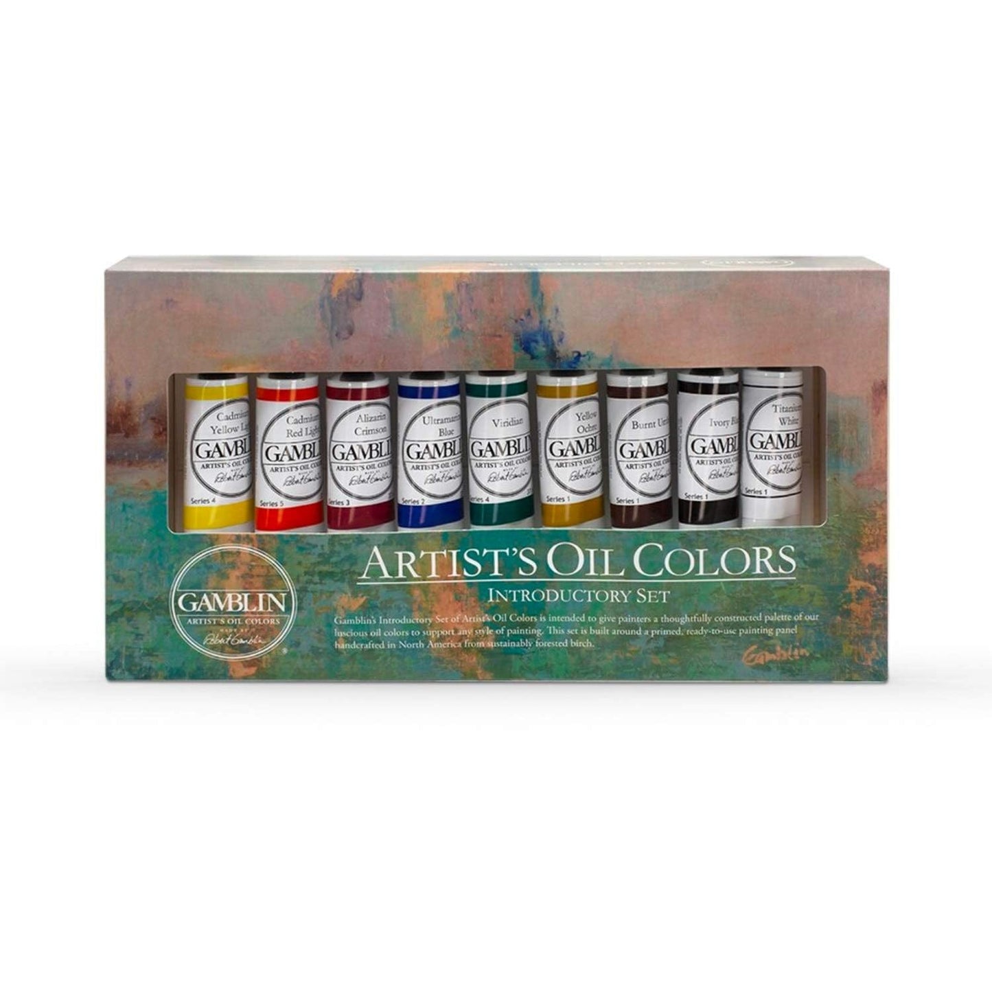 Gamblin Oil Colour Set Gamblin - Artist's Oil Colours - Intro Set - 9 Colours - 37mL Tubes - Item #101100