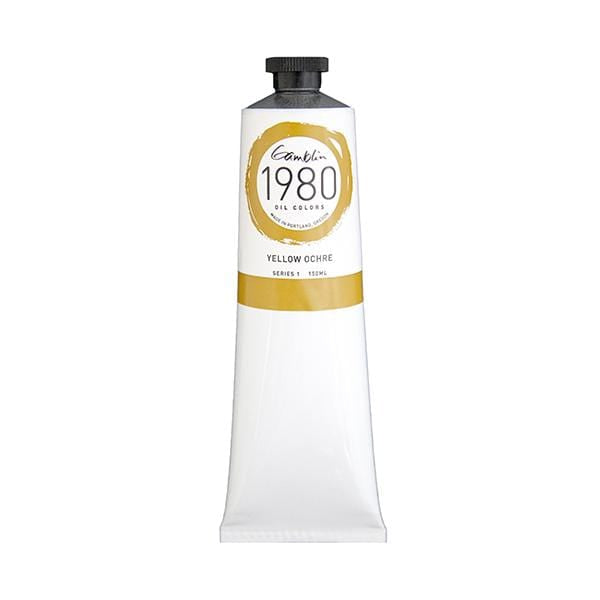 GAMBLIN OIL COLOUR YELLOW OCHRE Gamblin 1980 Oil Colour 150ml - Series 1