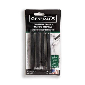 GENERAL'S COMPRESSED GRAPHITE General's - Compressed Graphite - 4 Pieces - Extra Smooth - Soft Assorted Pack - item# GP970A-BP