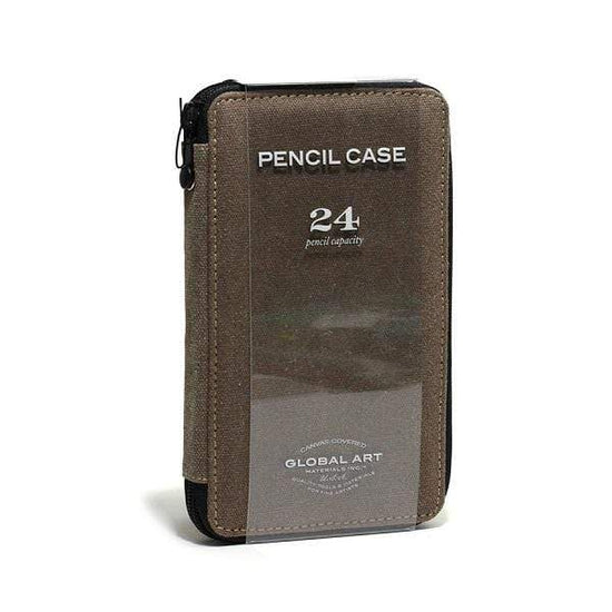 Global Art Canvas Pencil Case: 24 Sage