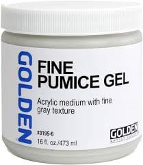 GOLDEN Acrylic Medium Golden - Pumice Gel - Fine - 237mL Jar - Item #3195-5