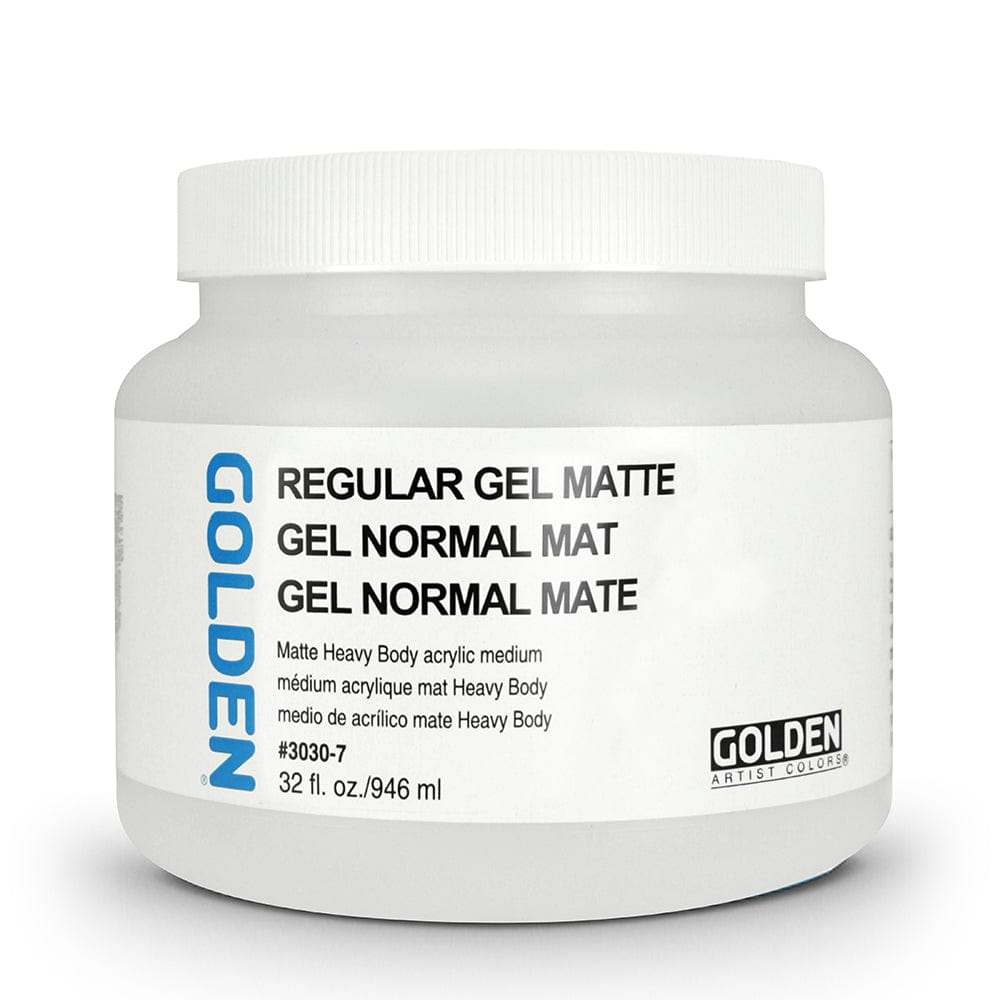 GOLDEN Acrylic Medium Golden - Regular Gel - Matte - 946mL Jar - Item #3030-7