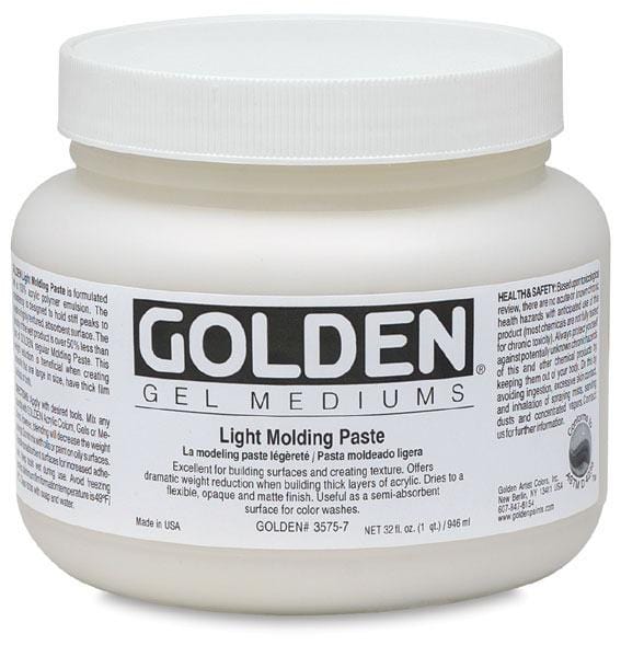 Golden Artist Colors MOLDING PASTE-LIGHT Golden - Light Molding Paste - 946mL  - Item #3575-7