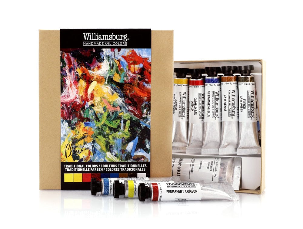 Golden Artist Colors Oil Colour Set Williamsburg - Handmade Oil Colors - 8 Tubes - Traditional Colours - Item #6008015-0
