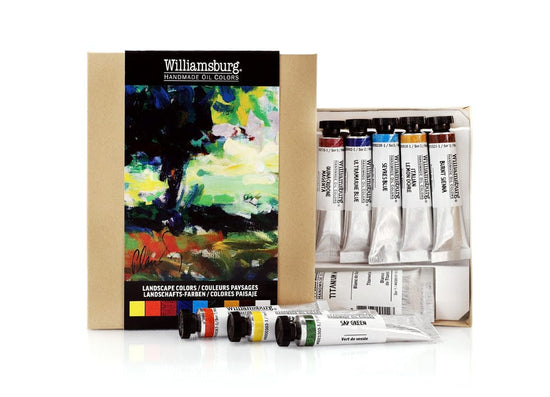 Golden Artist Colors Oil Colour Set Williamsburg - Handmade Oil Colours - 9 Tube Set - Landscape Colours - Item #6008010-0