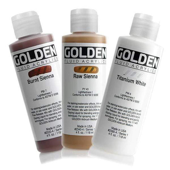 GOLDEN FL 119ML SER1 Golden Fluid Acrylic 119ml Series 1