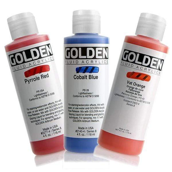 GOLDEN FL 119ML SER8 Golden Fluid Acrylic 119ml Series 8