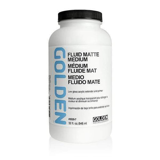 GOLDEN FLUID-MATTE MEDIUM Golden Fluid-Matte Medium 946ml