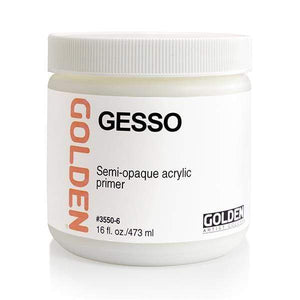 
                
                    Load image into Gallery viewer, GOLDEN GESSO-WHITE Golden Gesso 473ml
                
            