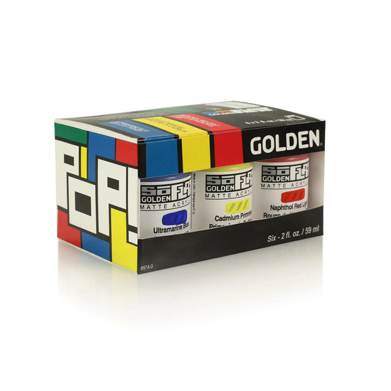 GOLDEN SOFLAT PAINT SET Golden - SoFlat - Paint Set - 6 x 59mL - Pop! - Item #974-0