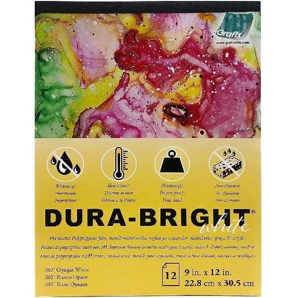 GRAFIX DURA-BRIGHT PAPER Grafix - Dura-Bright - Paper - 12 Sheets - 9X12" - .010" - item# GXP10DBOW912