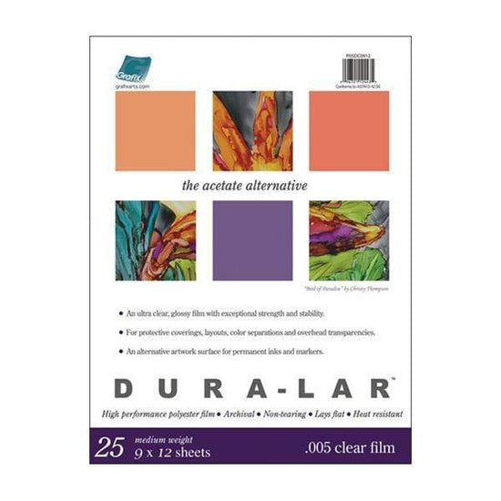 GRAFIX DURALAR CLEAR Grafix .005 Dura-Lar Clear 9x12"