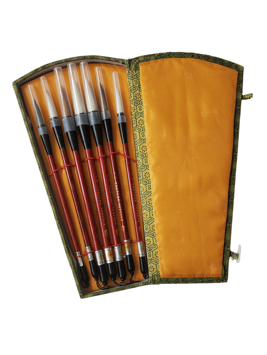 Gwartzman's Art Supplies Natural Hair Brush Set Gwartzman's - Chinese Calligraphy Brush Selection Set