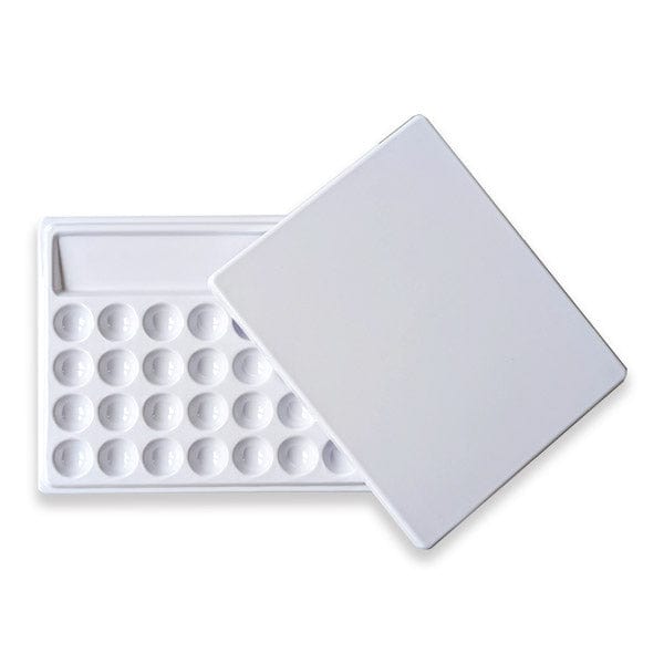 Gwartzman's Art Supplies Palette - Plastic Gwartzman's - Acrylic Stone Ink Palette - 28 Wells - Item #979-1