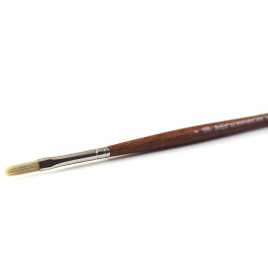 Gwartzman's Art Supplies Winsor & Newton - Artists' Oil Synthetic Hog Bristle - Long Handle - Filbert Brush #2 - item# 5010602