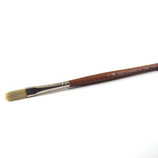 Gwartzman's Art Supplies Winsor & Newton - Artists' Oil Synthetic Hog Bristle - Long Handle - Filbert Brush #4 - item# 5010604
