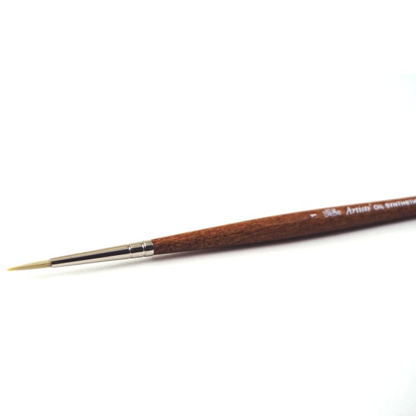 Gwartzman's Art Supplies Winsor & Newton - Artists' Oil Synthetic Hog Bristle - Long Handle - Round Brush #1 - item# 5010501