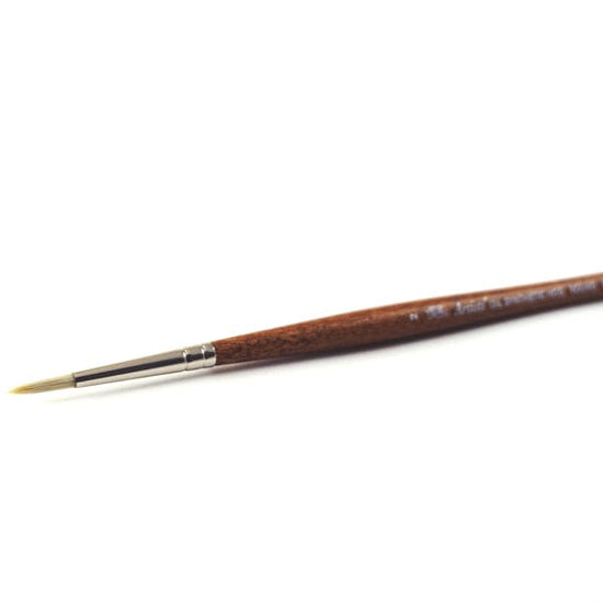 Gwartzman's Art Supplies Winsor & Newton - Artists' Oil Synthetic Hog Bristle - Long Handle - Round Brush #2 - item# 5010502