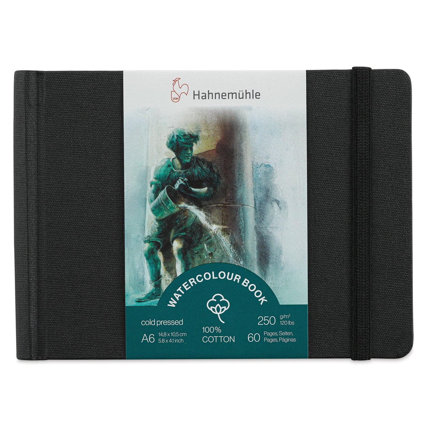 Hahnemühle Watercolour Pad - Hardcover Hahnemühle - 100% Cotton Watercolour Book - A6 - Landscape - Item #10625351