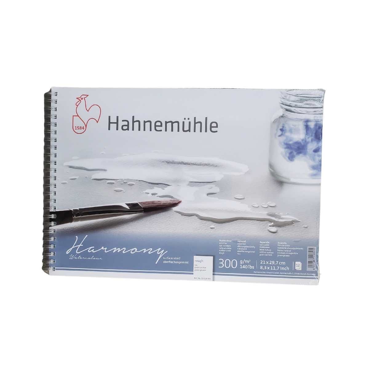 Hahnemühle Watercolour Pad - Spiralbound Hahnemühle - Harmony Watercolour Pad - Rough - 140lb - 8.3x11.7" - Item #10628842