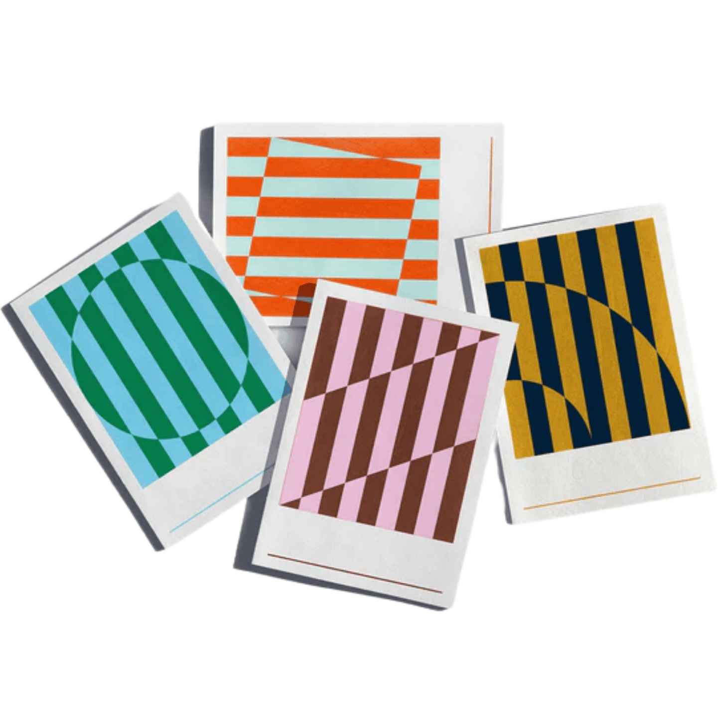 hana HANJI BOOK Hanaduri - Hanji Paper Book - A5 - Stripe Series - Sun Mint - Item #HBS02