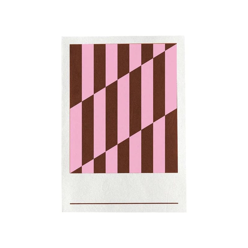 HANADURI HANJI BOOK Hanaduri - Hanji Paper Book - A5 - Stripe Series - Coco Pink - Item #HBS04