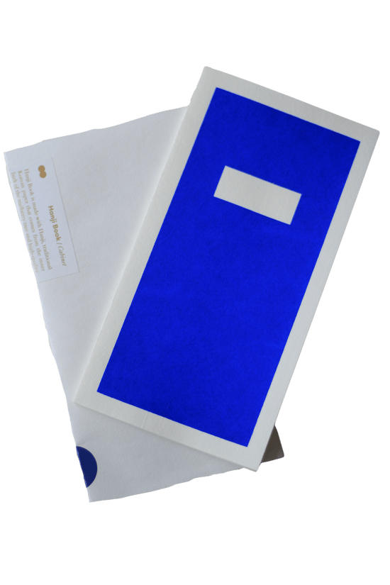 HANADURI HANJI BOOK Hanaduri - Hanji Paper Book - Travel Size - Cabinet - Blue - Item #HBCT3