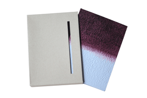 
                
                    Load image into Gallery viewer, HANADURI Notebook - Blank BURGUNDY/SKY Hanaduri - GugimFolio - Hardcover Notebooks - A5 Size
                
            